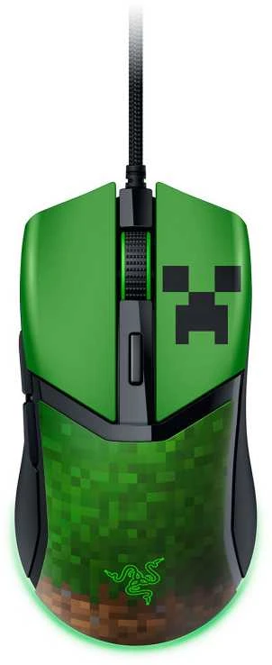 Razer | Pelė žaidimams | Cobra | Optiniai pelės jungikliai Gen-3 | Minecraft Edition