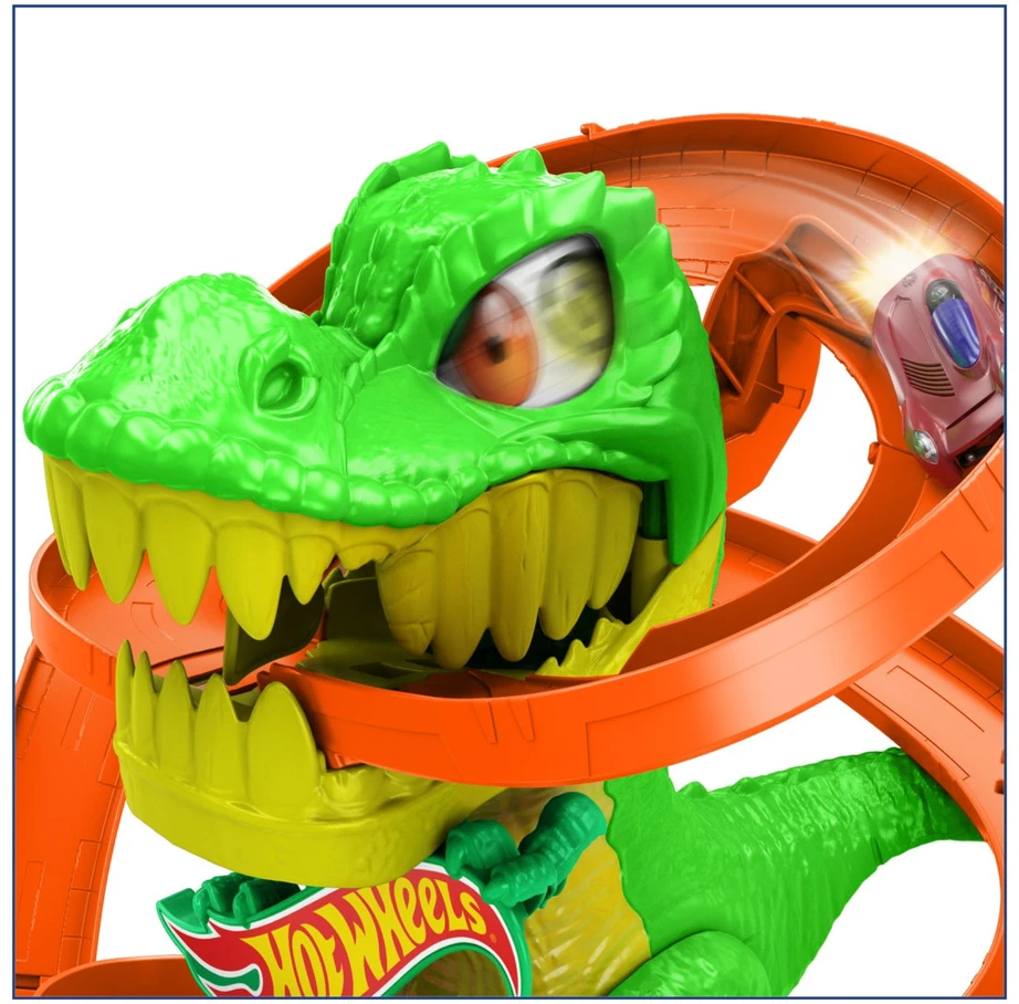 Mattel HOT WHEELS CITY rinkinys – Dinozauras gaisrinėje (JBM73)