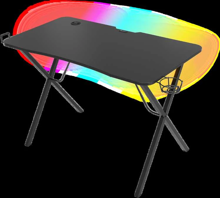 Žaidimų stalas Genesis Holm 200 RGB Gaming Desk, su pašvietimu
