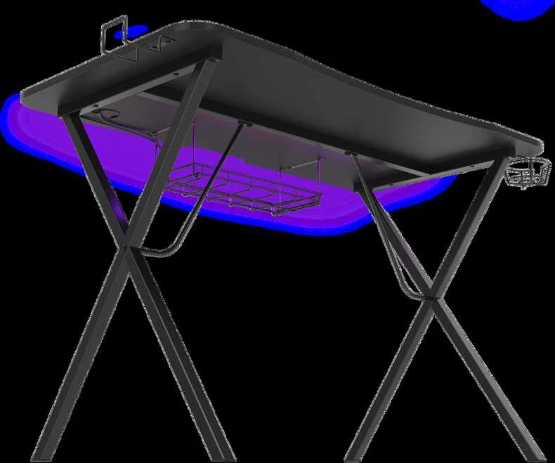 Žaidimų stalas Genesis Holm 200 RGB Gaming Desk, su pašvietimu