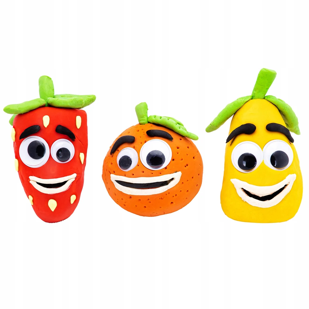 Žaidimų tešla Dovanų vaikams plastikinė masė Frutolina ASTRAFUN 6×100g