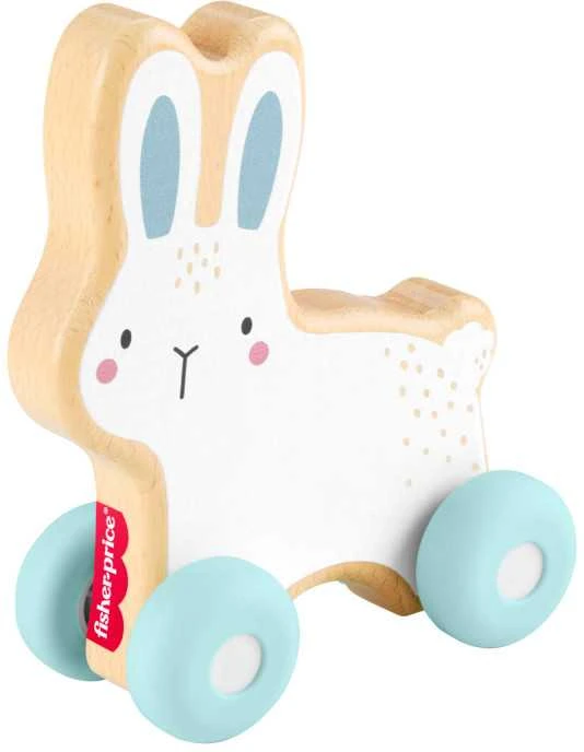 Mattel FISHER-PRICE stumdomas medinis žaislas – Triušiukas (JDM52)