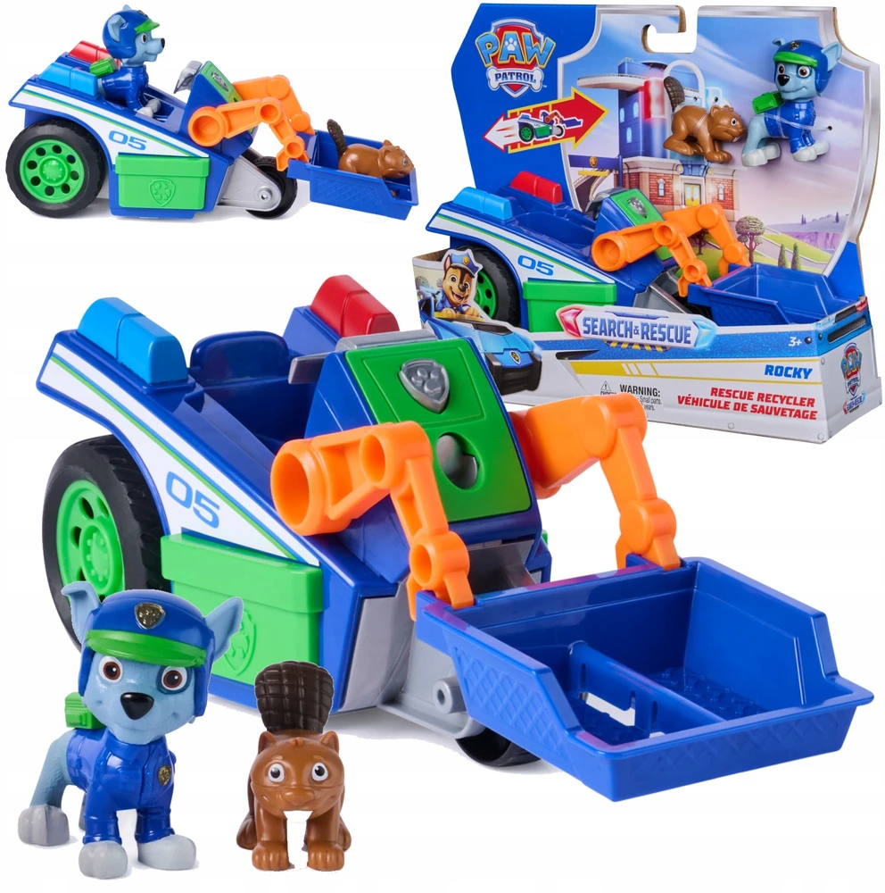 Spin Master PAW PATROL trasnporto priemonė Search & Rescue Rocky, 6075445