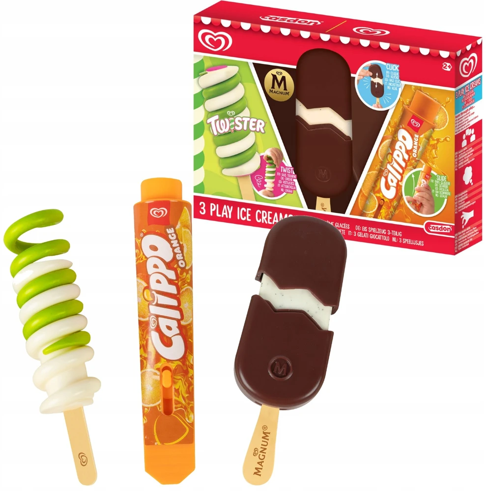 ŽAISLINIAI LEDAI LOCIES TWISTER MAGNUM CALIPPO ALGIDA RINKINYS iš 3 CASDON