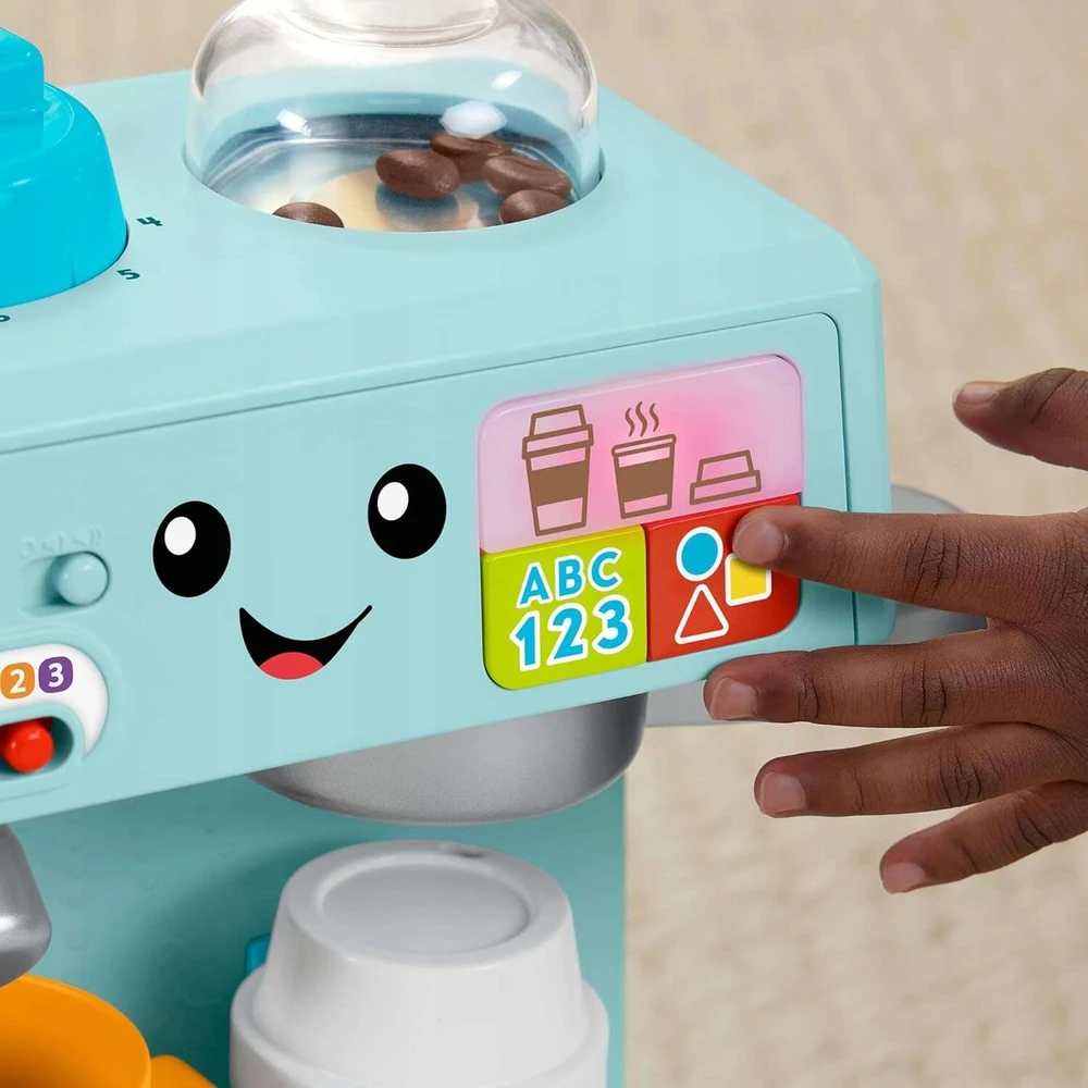 Mattel Žaislinis kavos aparatas Fisher-Price Learn and Laugh HYT01, žalias