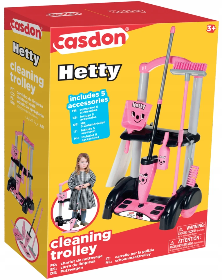 Žaislinis valymo vežimėlis Casdon Hetty