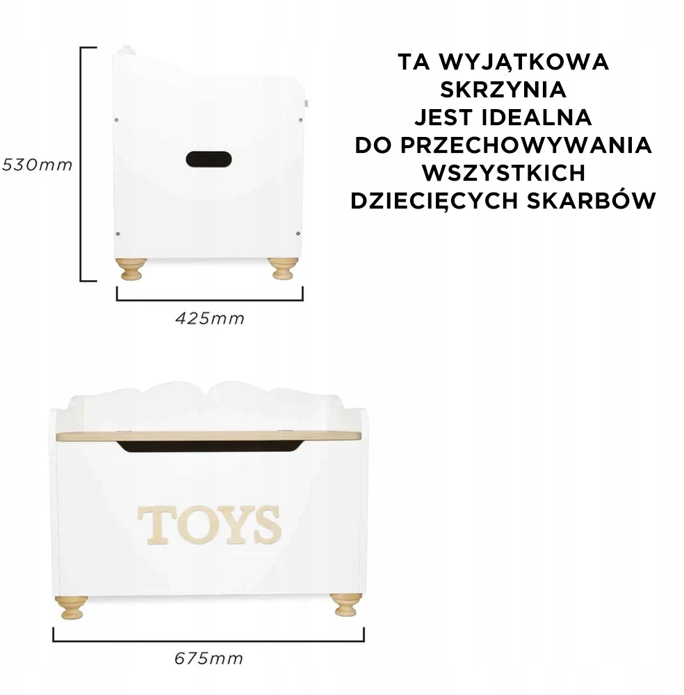 Žaislų Dėžė - Le Toy Van - 67,5x42,5x53 cm - FSC mediena - Amžius: 3+ - Dažyta rankomis