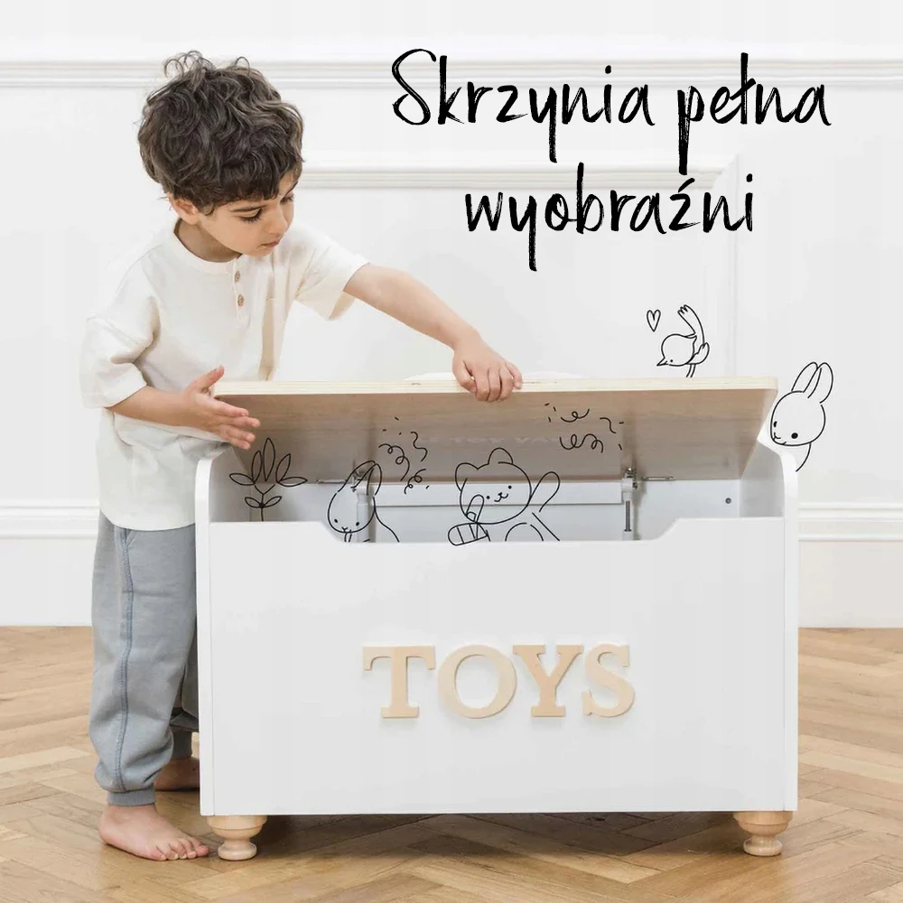 Žaislų Dėžė - Le Toy Van - 67,5x42,5x53 cm - FSC mediena - Amžius: 3+ - Dažyta rankomis