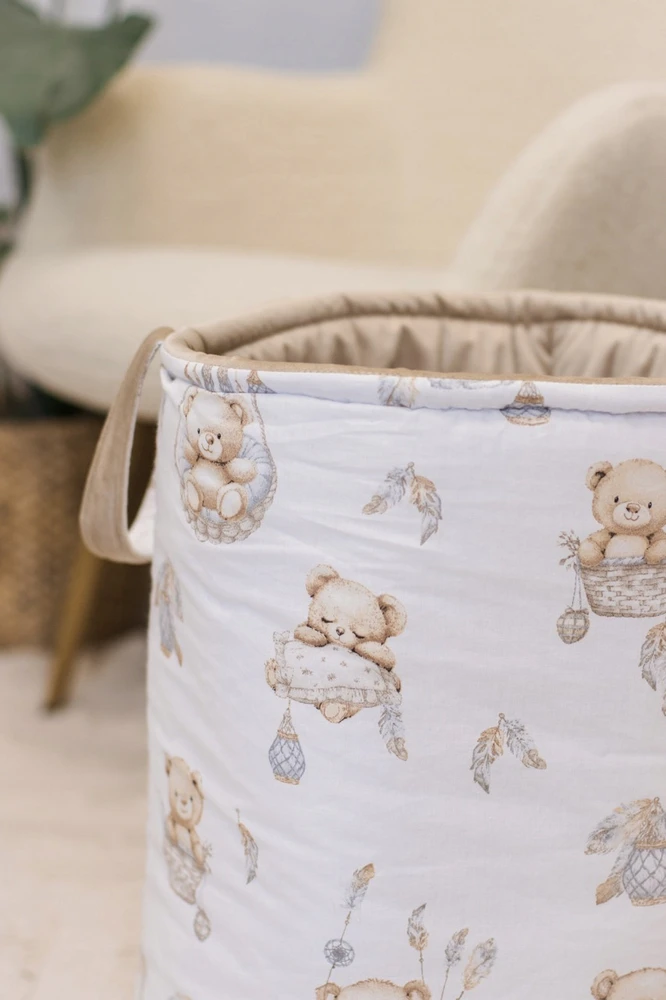 ŽAISLŲ KREPŠELIS Skalbiniai Apverčiamas krepšys COTTON VELVET JUKKI