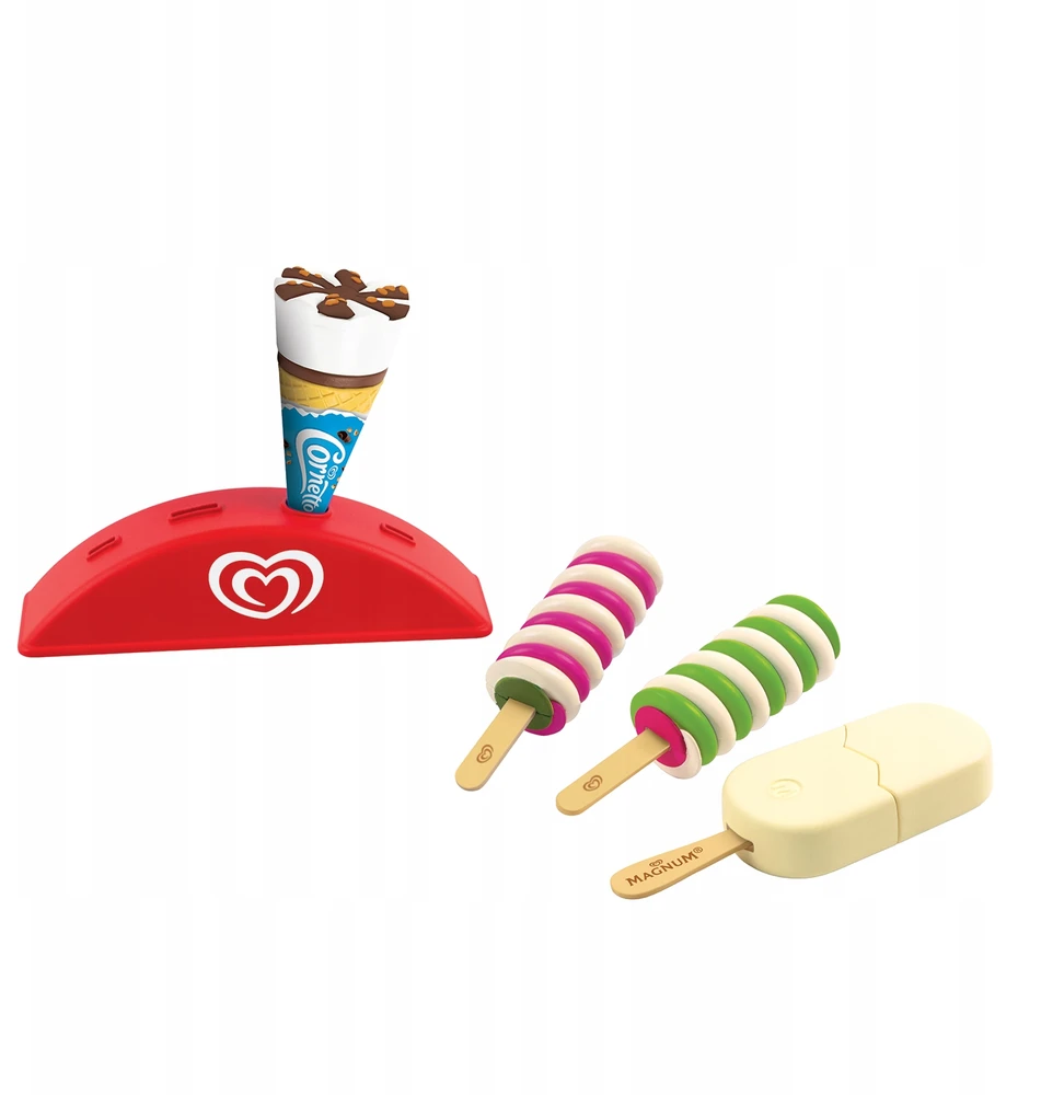 ŽAISLŲ LEDO VIETINIS ALGIDA TWISTER CORNETTO MAGNUM 4 CASDON RINKINYS