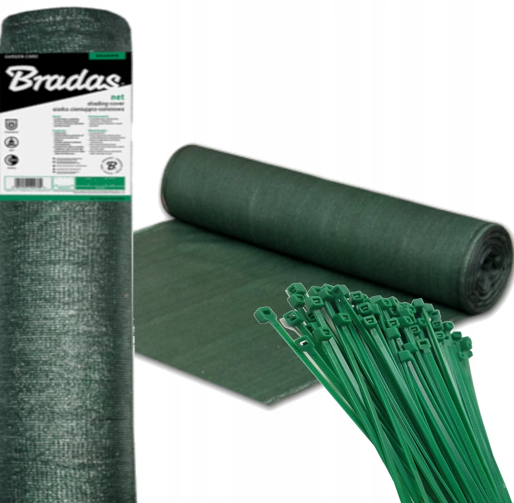 Bradas ŽALIAS ŠEŠĖLIO TINKLAS TVORAI ​​90% 135g 1.2x50m