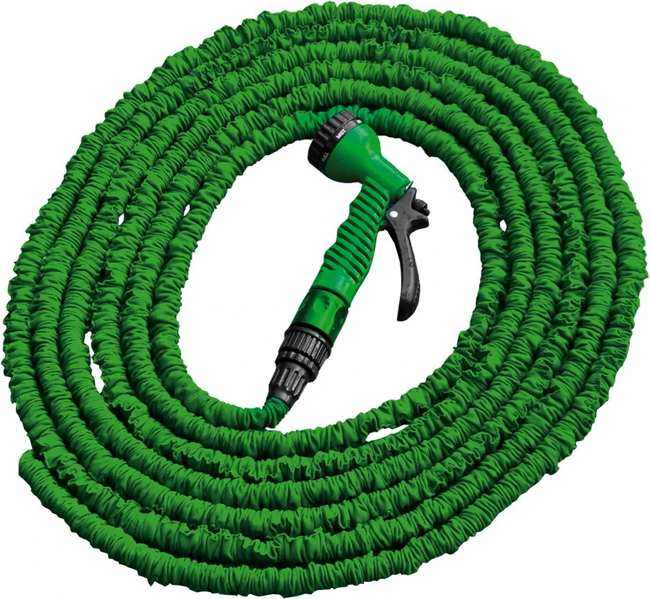 Žalios spalvos „TRICK HOSE“ sodo žarnos rinkinys, 5–15 m, WTH0515GR-T