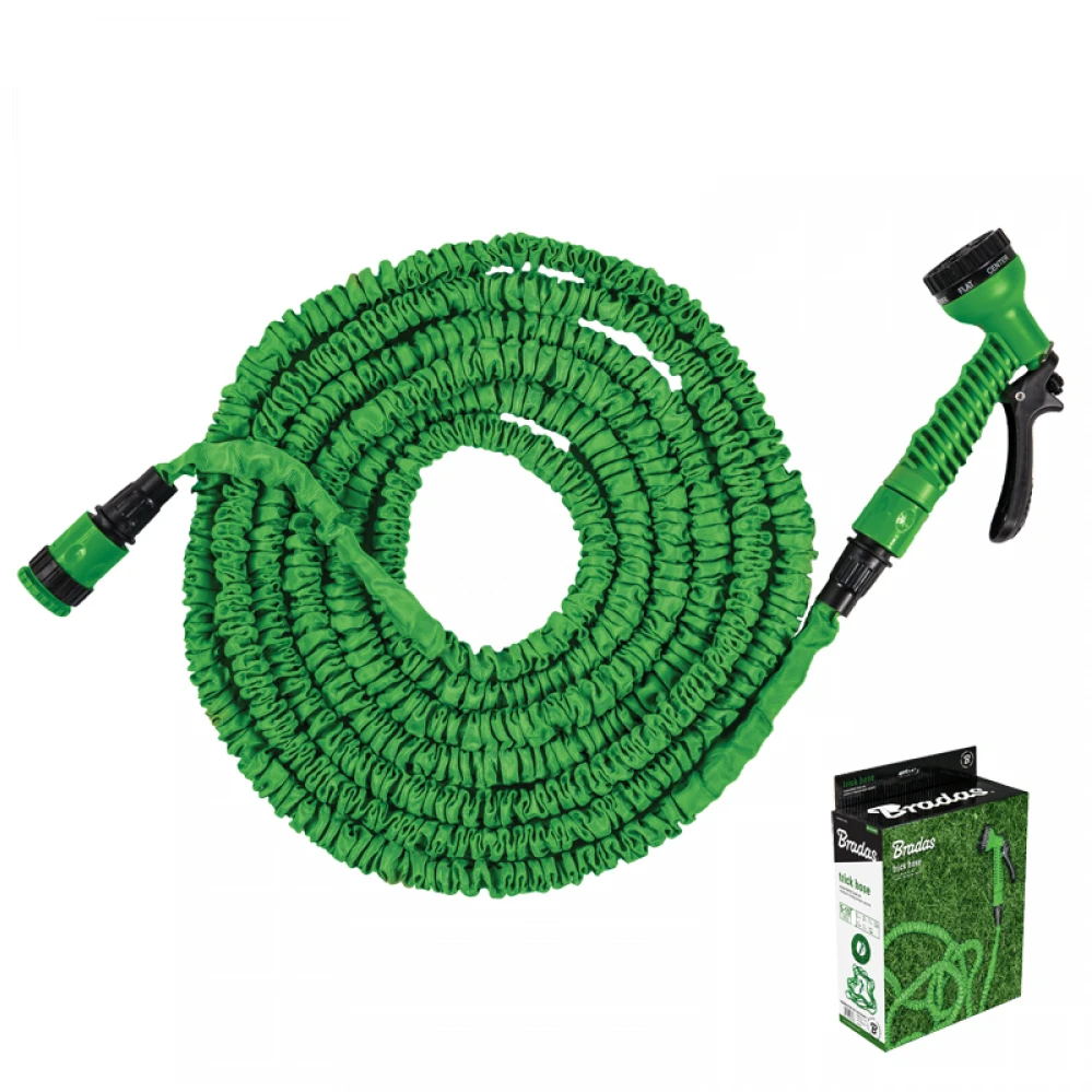 Žalios spalvos „TRICK HOSE“ sodo žarnos rinkinys, 5–15 m, WTH0515GR-T