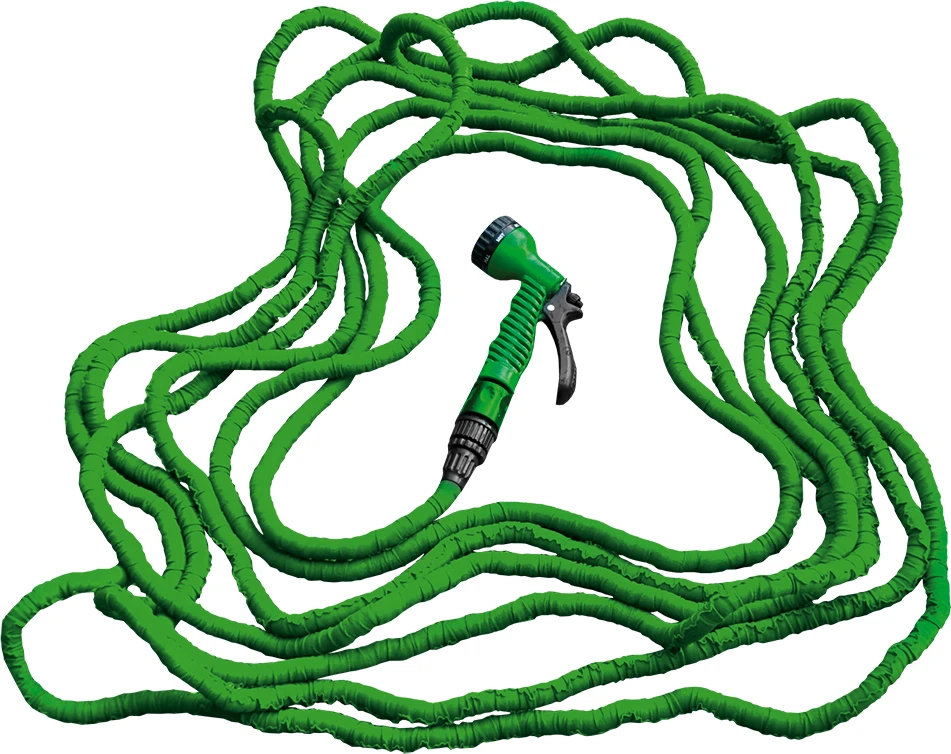 Žalios spalvos „TRICK HOSE“ sodo žarnos rinkinys, 5–15 m, WTH0515GR-T