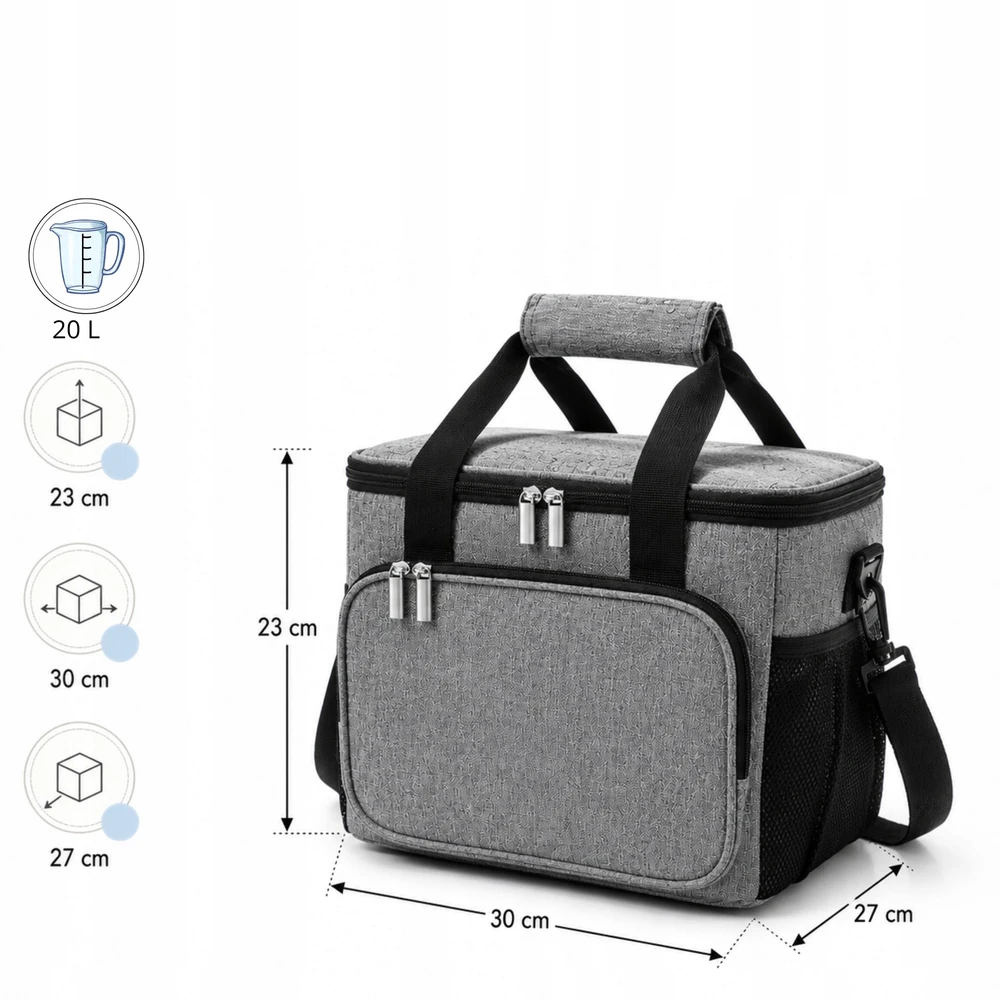 Zandor Thermal Bag Travel Thermal Cooler Travel 20L