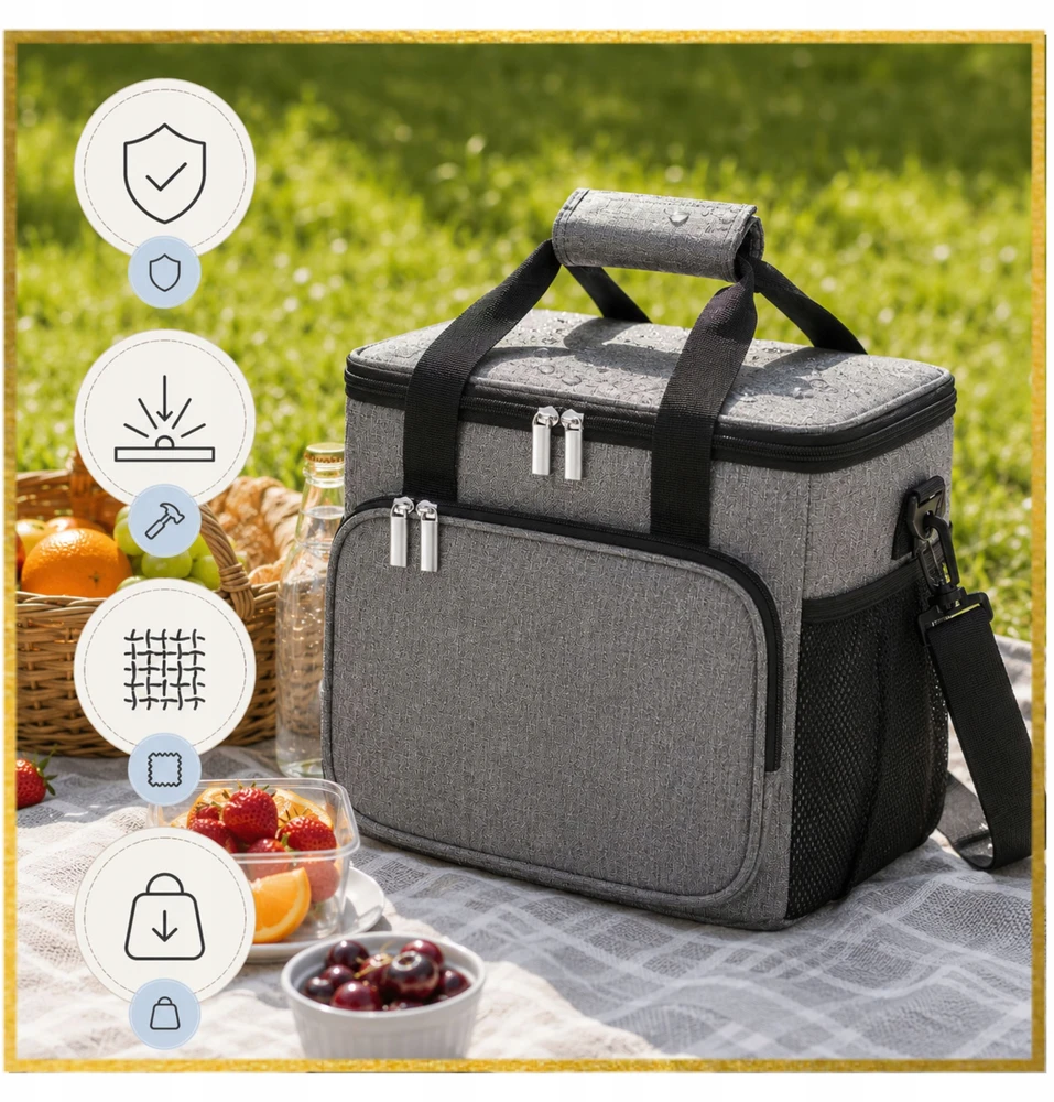 Zandor Thermal Bag Travel Thermal Cooler Travel 20L