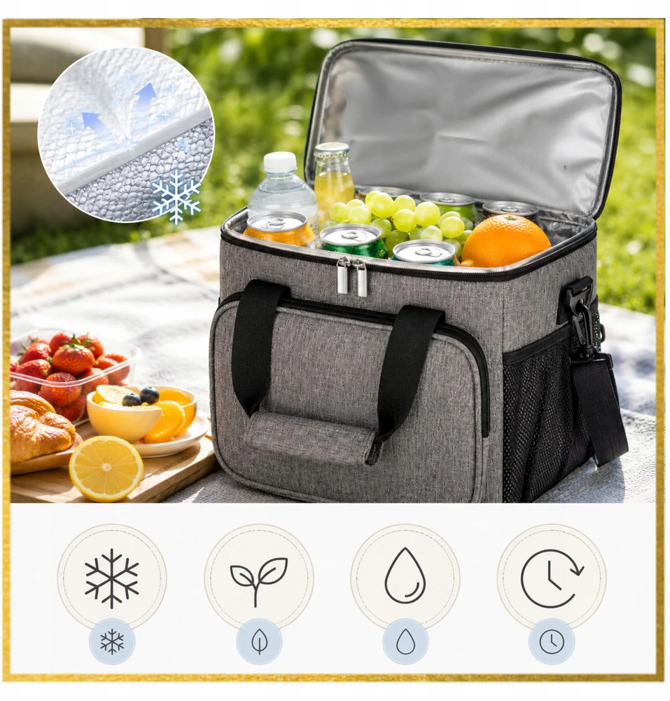 Zandor Thermal Bag Travel Thermal Cooler Travel 20L