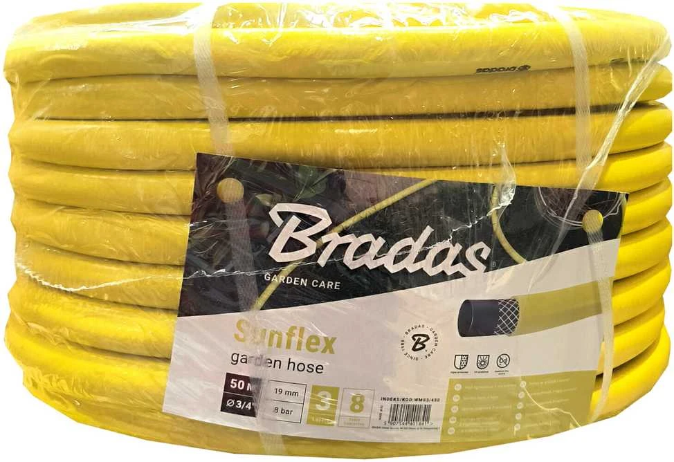 Žarna SUNFLEX Bradas 3/4 colio /50m geltona