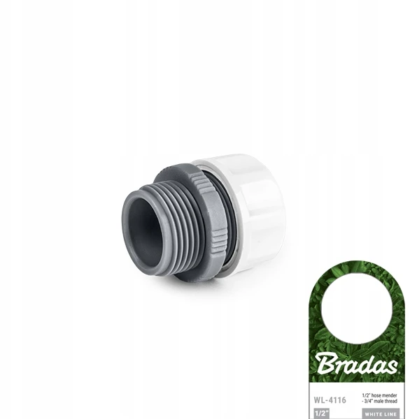 Bradas Greitas sujungimas laistymo žarnai ¾” išorinis sriegis x laistymo žarna ½“(13mm)