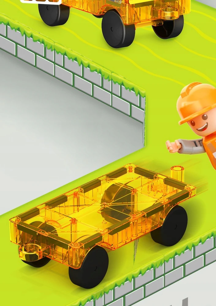 Zaxer MAGNETINIŲ KONSTRUKCIJŲ UGDYMO KLUKULIŲ RINKINYS 45 EL, DIDELIS 3D DOVANA