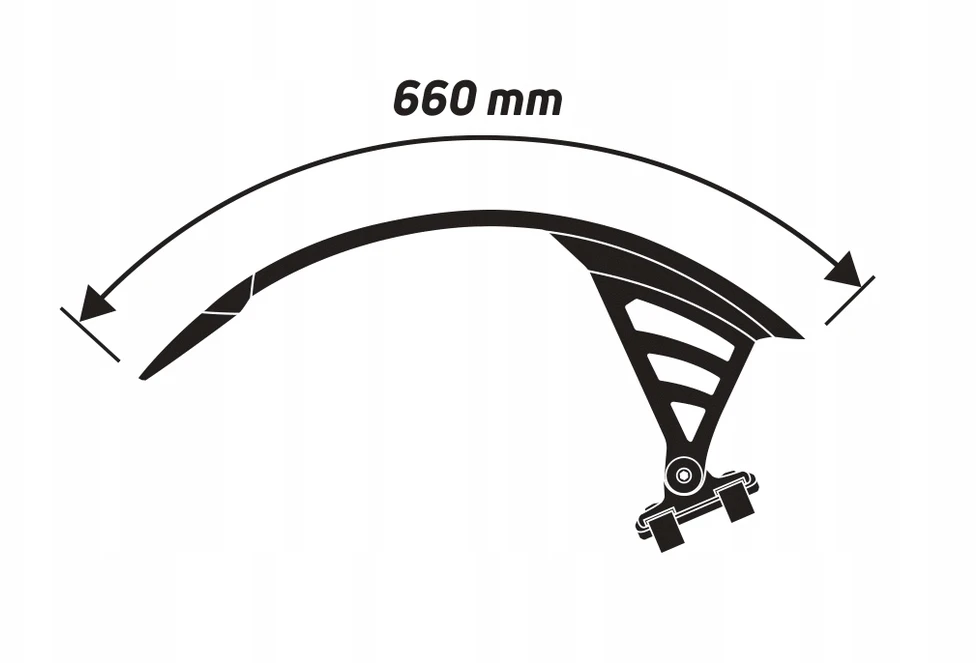 ZEFAL DEFLECTOR RS75 galinis purvasargis, juoda