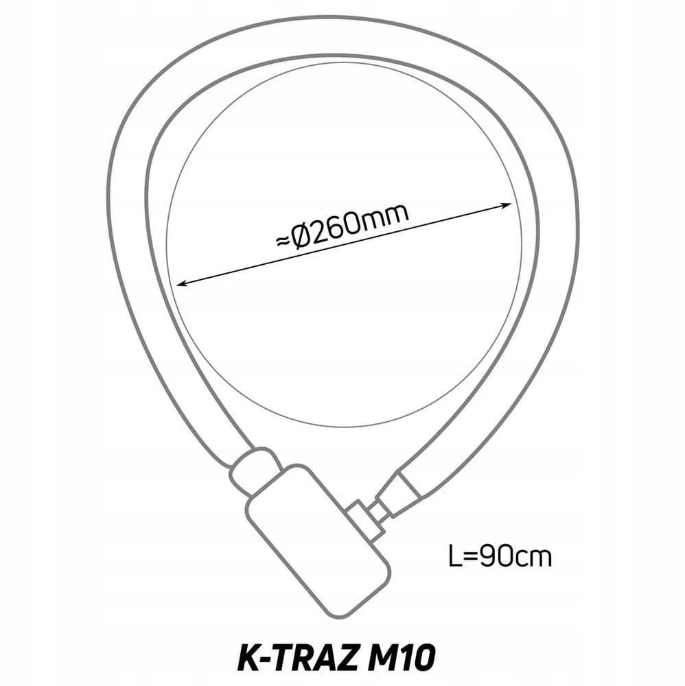 ZEFAL K-TRAZ M10 dviračio spyna