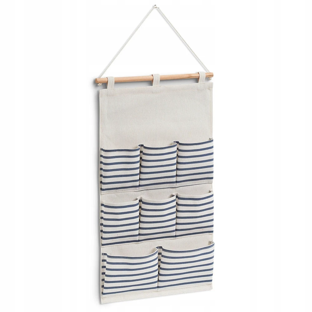 Zeller ORGANIZER NA ŚCIANĘ POLIESTER Z KIESZENIAMI 35 X 58.5 CM BEŻOWY