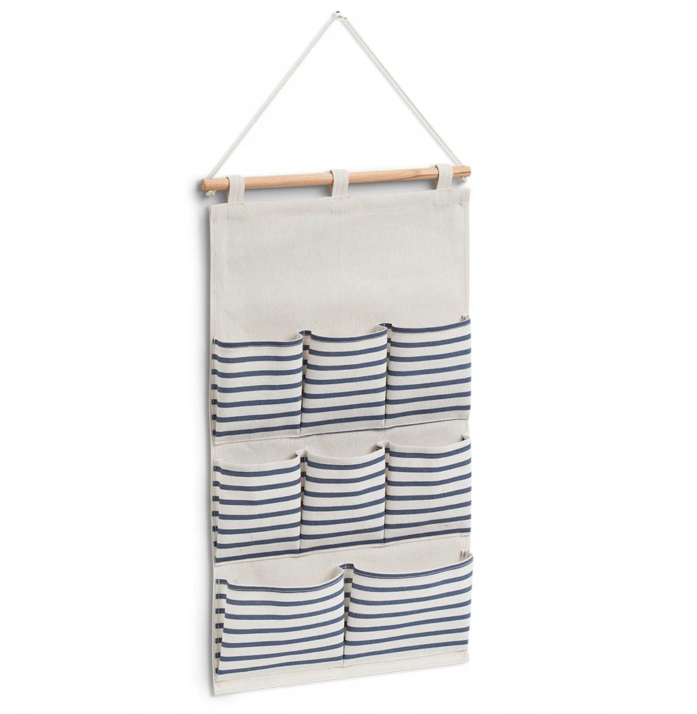 Zeller ORGANIZER NA ŚCIANĘ POLIESTER Z KIESZENIAMI 35 X 58.5 CM BEŻOWY