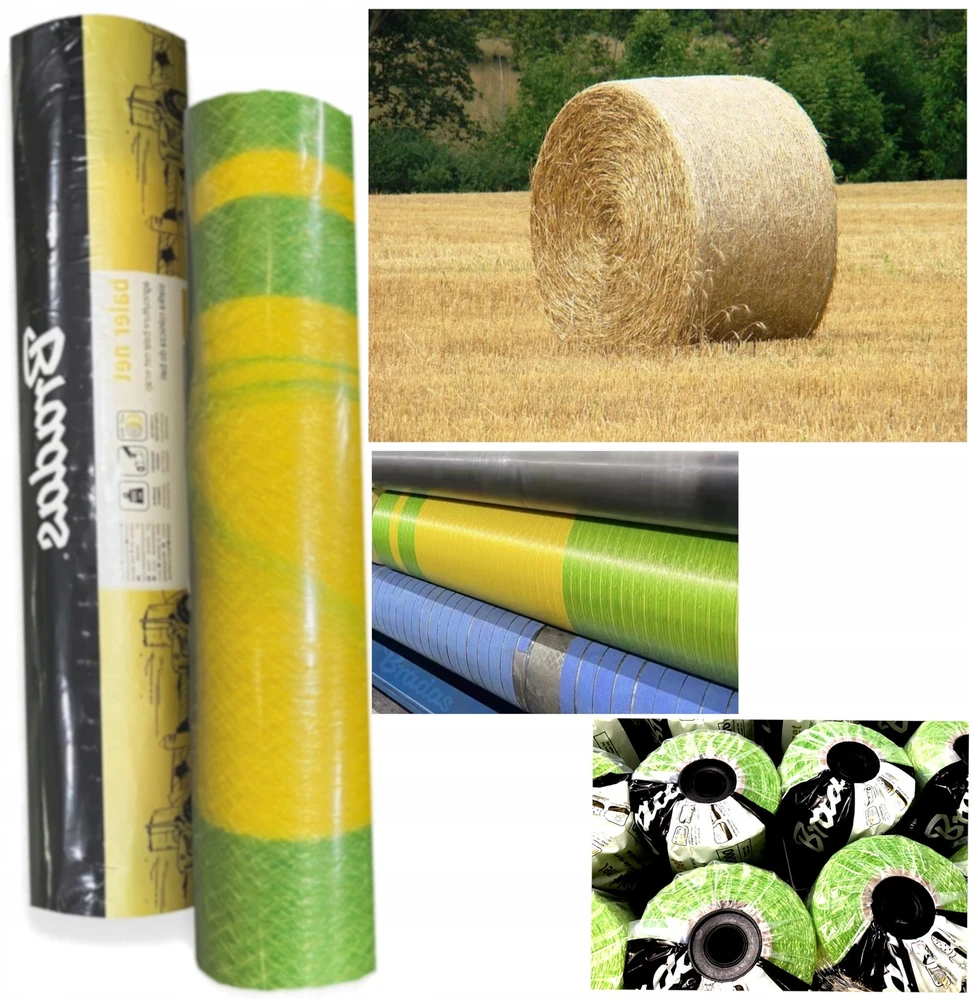 ŽEMĖS ŪKIO TINKLAS ŠIAUDŲ IR ŠIENO PRESAMS, STIPRUS 1,23 x 2000 m