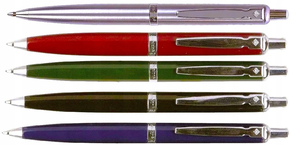 Zenith 60 automatinis rašiklis, 10 vnt. dėžutėje, spalvų miksas