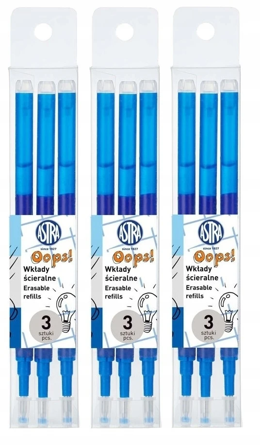 Zenith Astra Oops! Ištrinamas rašiklis + 9 papildymai