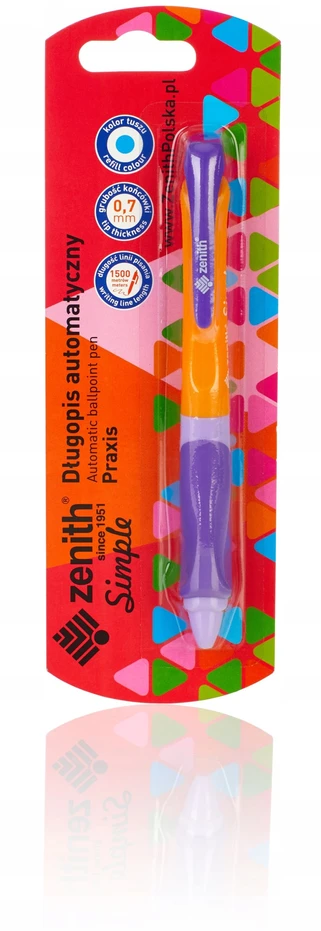 Zenith Praxis rašiklis su ergonomiška rankena, 0.7mm, mėlynas rašalas