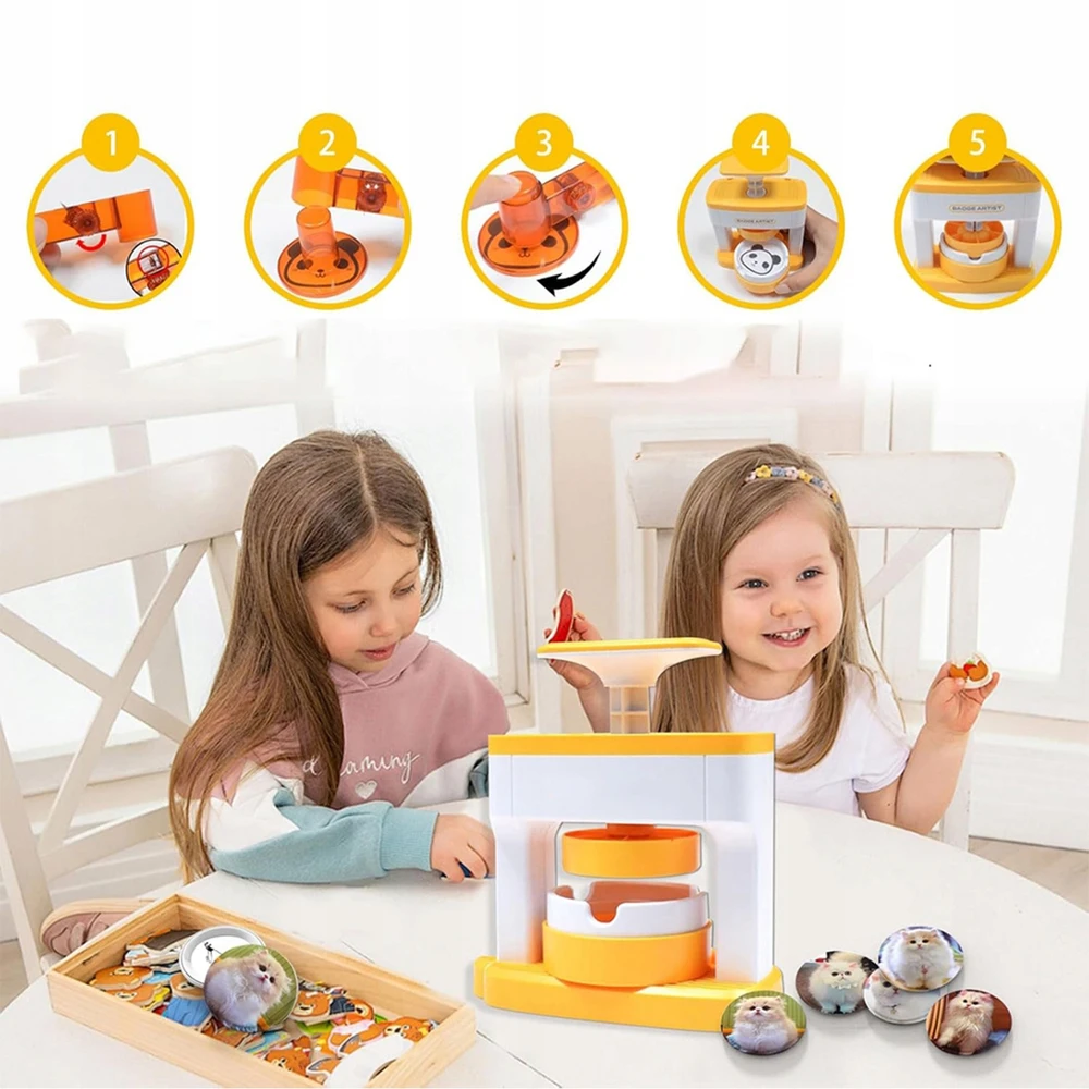 Ženkliuko smeigtuko mašinėlė 55mm DIY rinkinys 98vnt Vaikų dienos dovana