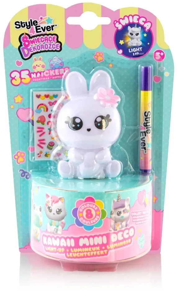 Žėrintys „pasidaryk pats“ zuikių gyvūnų papuošimai Kawaii Epee stiliaus