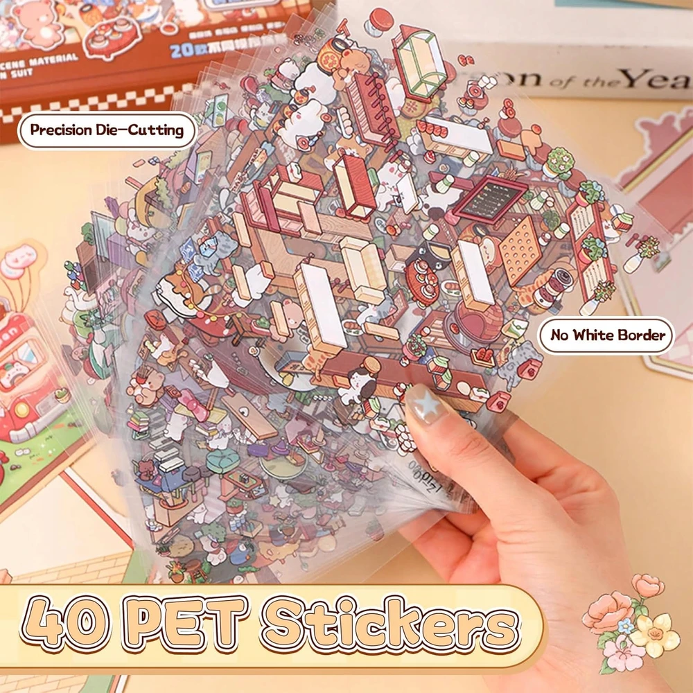 Zgeer 3D lipdukų „pasidaryk pats“ RINKINYS VAIKAMS, SKIRTINANT SICEŽAS DU DU kart 20 Vnt.