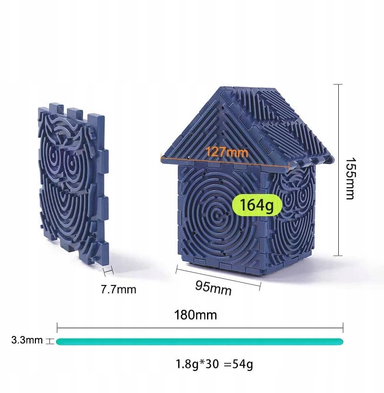 Zgeer 3D sensorinis namas su lazdelėmis Antistresinis žaislas, skirtas ADHD, AI