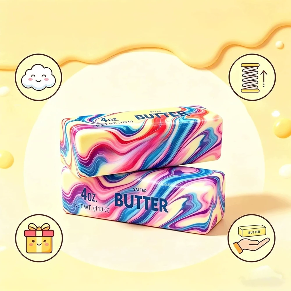 Zgeer Gniotek Antystresowy Masło Squishy Miękka Zabawka Sensoryczna Relaksacyjna