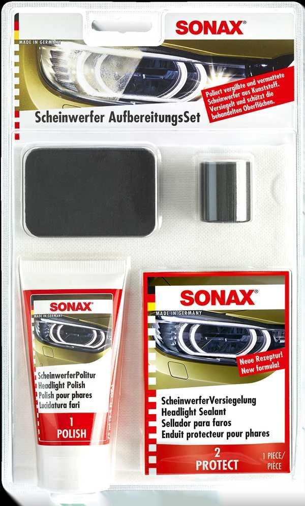 SONAX Žibintų poliravimo rinkinys 405941