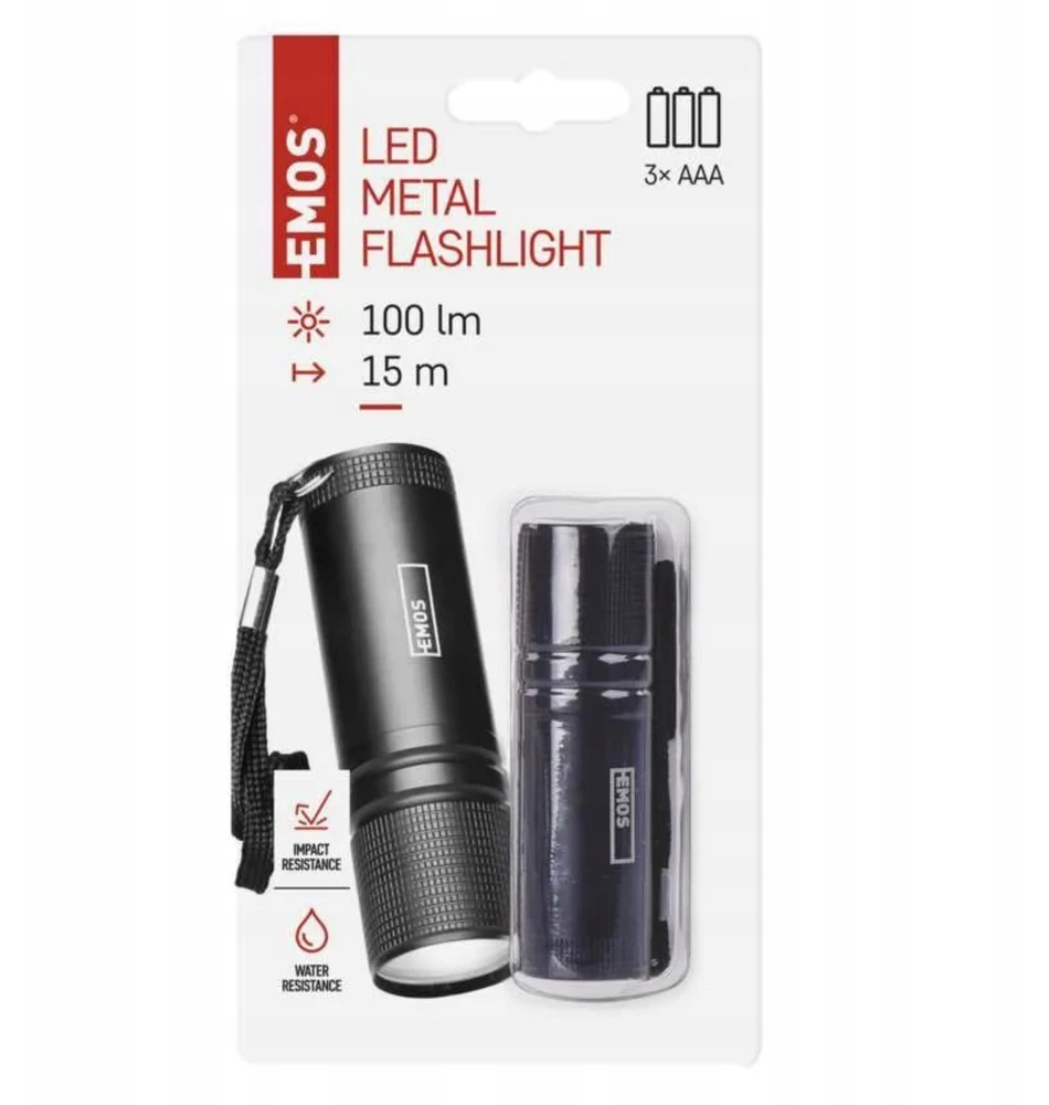 LED Žibintuvėlis 3W COB 3xAAA, EMOS