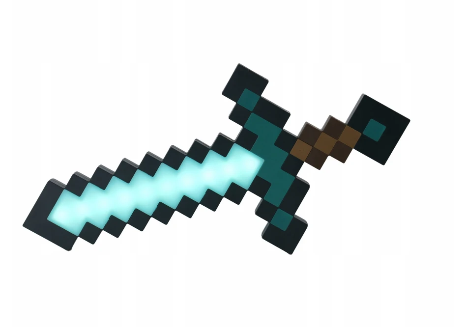 Žibintuvėlis / lampka nocna Minecraft Diamentowy Miecz 3D 40 cm Halantex