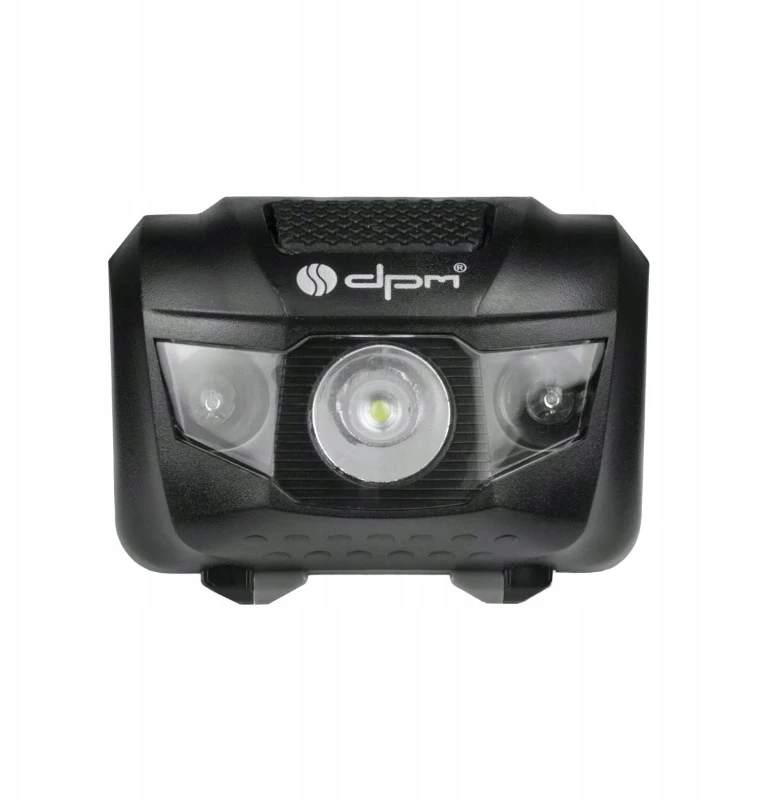 žibintuvėlis LED, DPM, 50 m, 70lm, baterijos, juoda, (24)