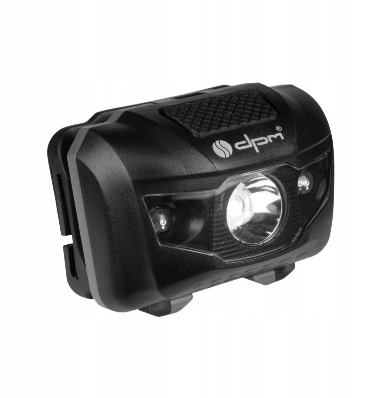 žibintuvėlis LED, DPM, 50 m, 70lm, baterijos, juoda, (24)