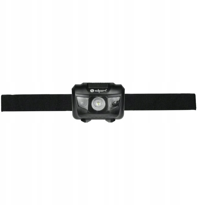 žibintuvėlis LED, DPM, 50 m, 70lm, baterijos, juoda, (24)