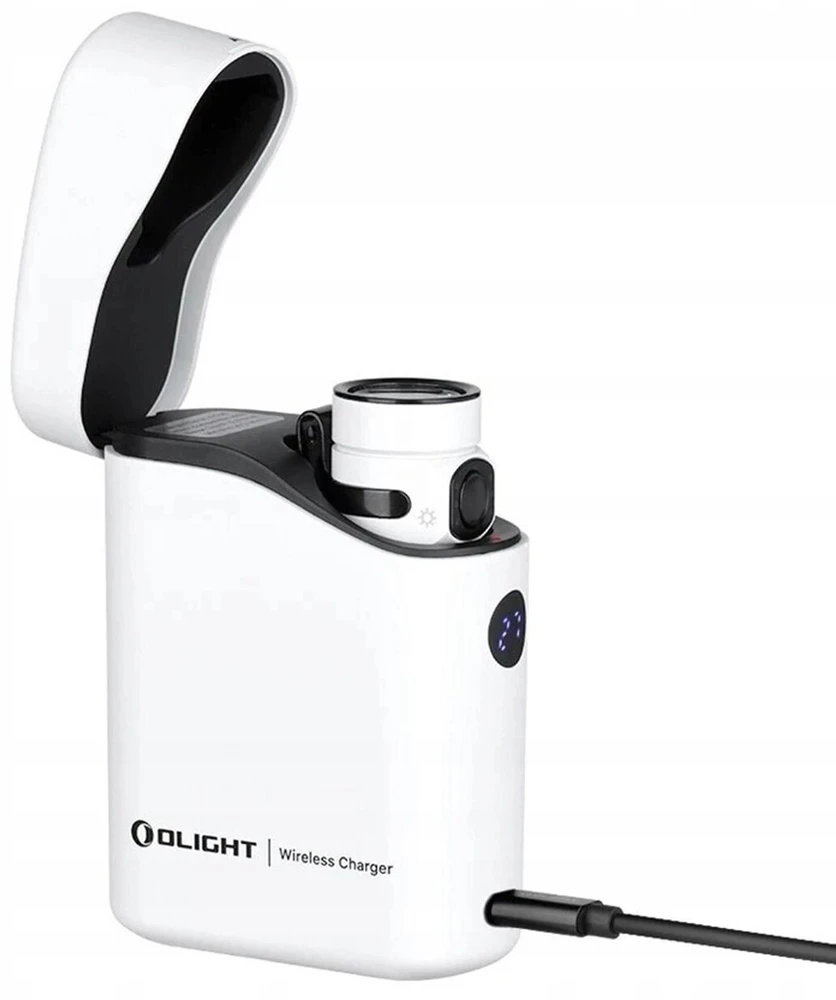 Žibintuvėlis su įkrovikliu Olight Baton 4 Premium Edition baltas 1300lm 170m 190dn.
