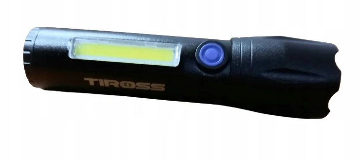 Žibintuvėlis Tiross Žibintuvėlis metalo sp. USB C 1200mAh TIROSS TS-2254