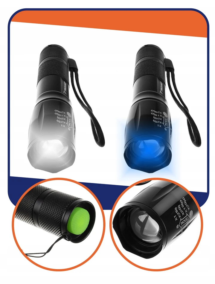 Flashlight 2in1 XPE UV Trizand 21634