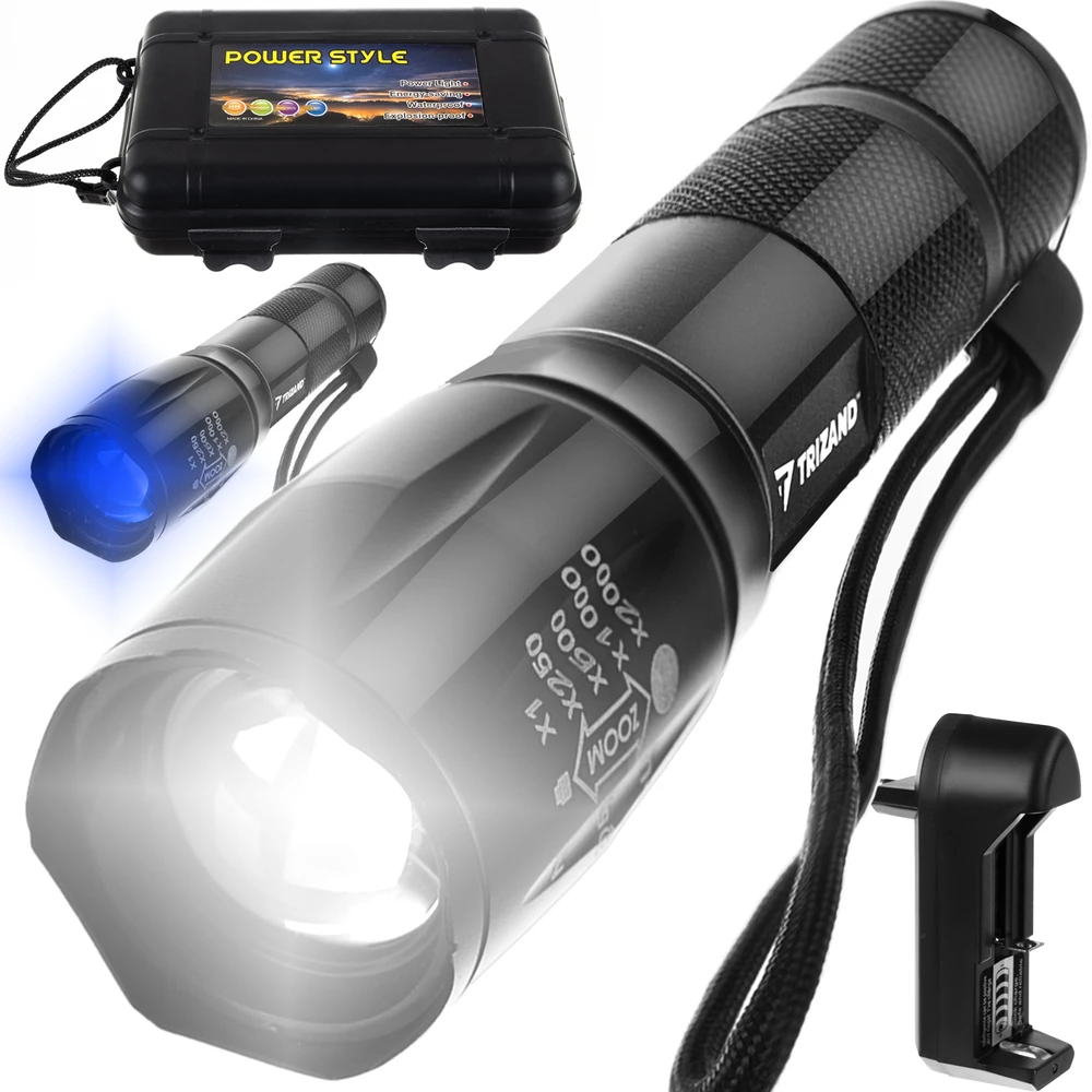 Flashlight 2in1 XPE UV Trizand 21634