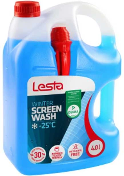 LESTA Windscreen Washer Fluid -25°C, priekinio stiklo plovimo skystis, 4l