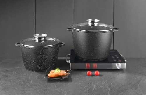 Zilner Akmeninis puodas 4,4L 24cm marmurinis dujų indukcija
