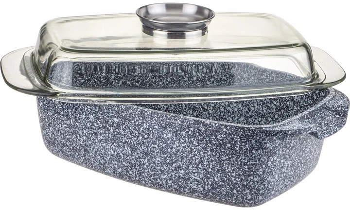 Zilner DIDELIS MARMURINIS KERAMINIS skrudinimo puodas HEAVY POT NElipnus aromatas